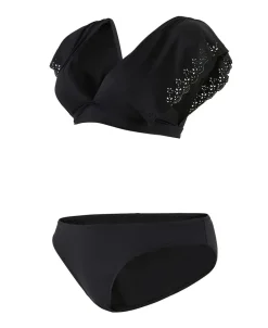 Cache Cœur Maillots De Bain De Grossesse|Maillots De Bain Allaitement-Bikini de grossesse Bloom Noir