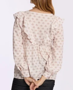 Cache Cœur Hauts-Blouse de grossesse et d’allaitement Nelly