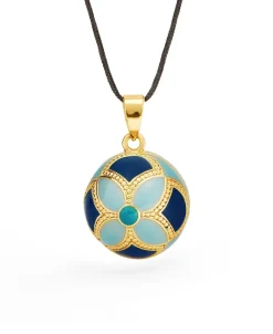Cache Cœur Bolas De Grossesse|Bolas De Grossesse-Bola de grossesse - Byzance - Email multicolor - Doré Or 18 carats