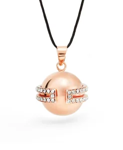 Cache Cœur Bolas De Grossesse|Bolas De Grossesse-Bola de grossesse - Déesse - Doré Or Rose - Cristaux Swarovski