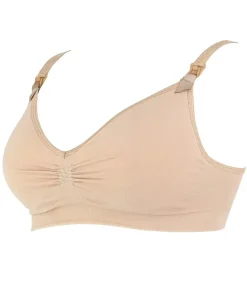 Cache Cœur Soutiens-gorge Sans Armatures|Soutiens-gorge Sans Armatures-Brassière d'allaitement essentiel Beige
