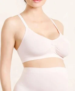 Cache Cœur Soutiens-gorge Sans Armatures|Soutiens-gorge Sans Armatures-Brassière de grossesse et d'allaitement Serenity pétale Rose