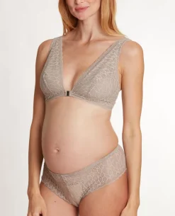 Cache Cœur Soutiens-gorge Sans Armatures|Soutiens-gorge Sans Armatures-Brassière de maternité et d’allaitement Bliss Taupe