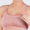 Cache Cœur Sportswear De Maternité-Brassière de sport de grossesse et d’allaitement Woma rose