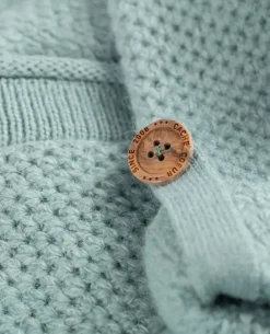 Cache Cœur Pulls D'allaitement|Hauts-Cardigan de grossesse en maille Abelha sauge