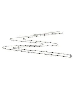 Cache Cœur Bolas De Grossesse|Bolas De Grossesse-Chaîne acier bola de grossesse - perles noires