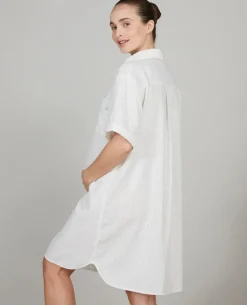Cache Cœur Homewear|Pyjamas & Homewear-Chemise de nuit de grossesse et d’allaitement Paulette