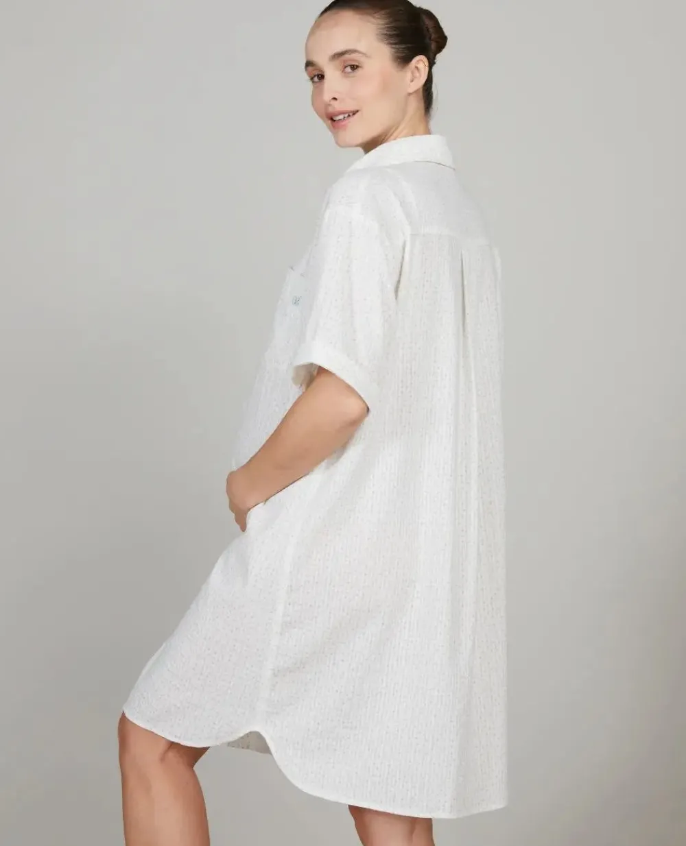 Cache Cœur Homewear|Pyjamas & Homewear-Chemise de nuit de grossesse et d’allaitement Paulette