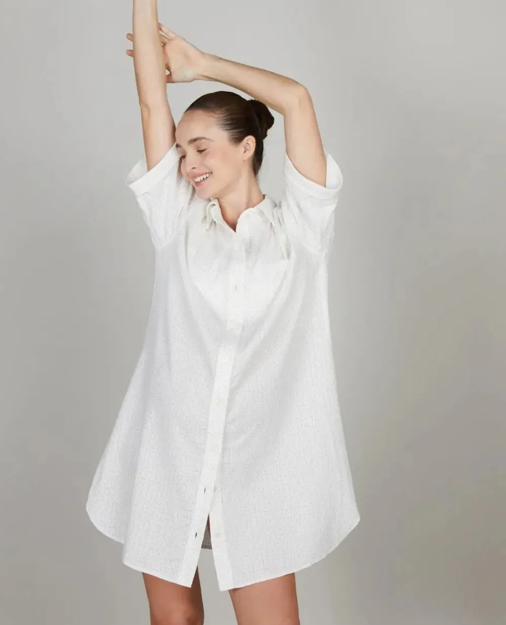 Cache Cœur Homewear|Pyjamas & Homewear-Chemise de nuit de grossesse et d’allaitement Paulette