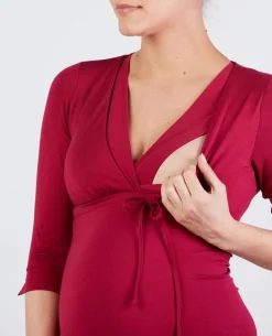 Cache Cœur Homewear|Nuisettes Grossesse-Chemise de nuit de maternité et d'allaitement Milk