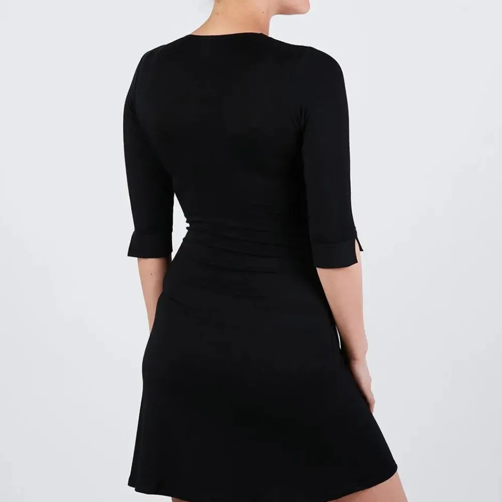 Cache Cœur Homewear|Nuisettes Grossesse-Chemise de nuit de maternité et d'allaitement Milk Noir