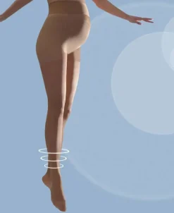 Cache Cœur Collants Et Leggings De Grossesse-Collant de grossesse fin Activ'light Beige