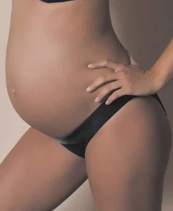 Cache Cœur Culottes De Grossesse|Culottes Et Shortys-Culotte de grossesse Gloss Noir