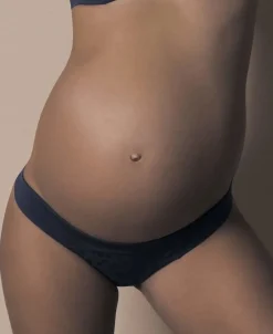 Cache Cœur Culottes De Grossesse|Culottes Et Shortys-Culotte de grossesse Gloss Ardoise Bleu