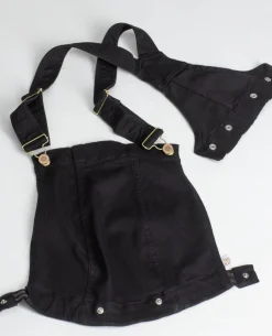 Cache Cœur Jeans-Haut de salopette en jean Stone noir