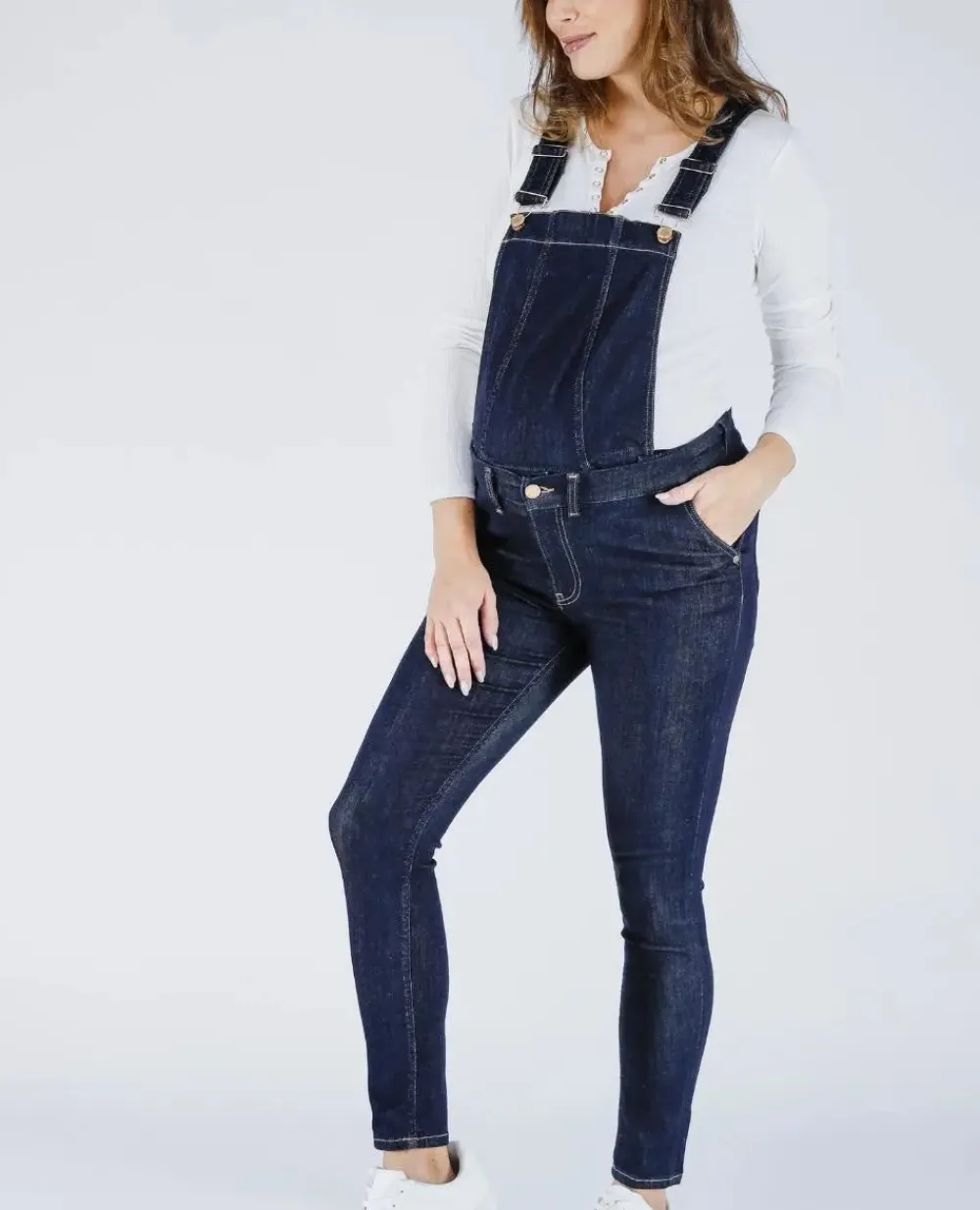 Cache Cœur Jeans-Haut de salopette en jean Stone brut