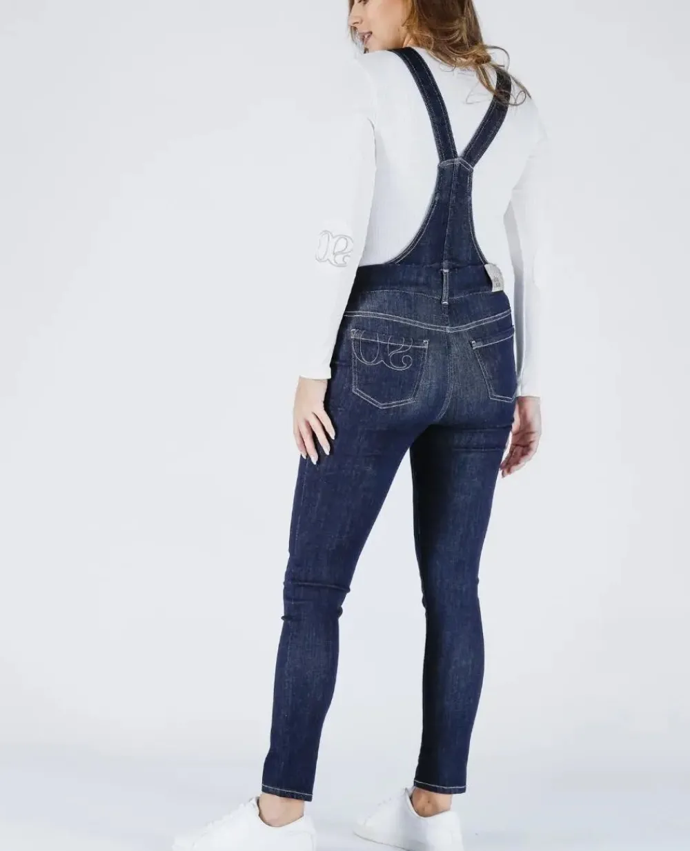 Cache Cœur Jeans-Haut de salopette en jean Stone brut