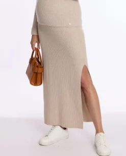 Cache Cœur Pantalons, Jupes & Shorts-Jupe de maternité Monica beige