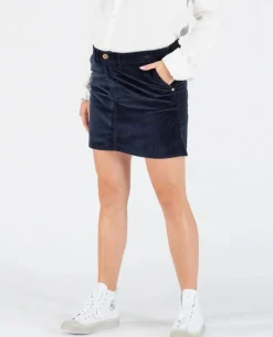 Cache Cœur Pantalons, Jupes & Shorts|Jeans-Jupe velours de grossesse Bonnie marine