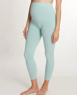 Cache Cœur Homewear|Collants Et Leggings De Grossesse-Legging de maternité Zoé vert d'eau