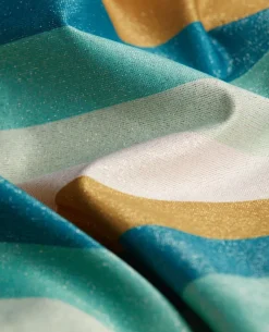Cache Cœur Maillots De Bain De Grossesse|Maillots De Bain Allaitement-Maillot de bain de maternité Rainbow Turquoise