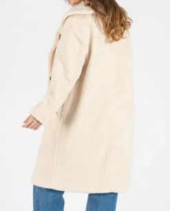 Cache Cœur Vestes & Manteaux-Manteau long de maternité oversize Léonie beige