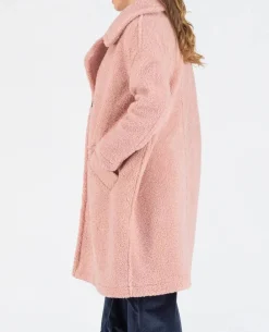 Cache Cœur Vestes & Manteaux-Manteau long de maternité oversize Léonie rose
