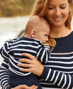 Cache Cœur Accessoires Bebe|Hauts-Marinière BÉBÉ Morgat marine coton bio - Made in France -