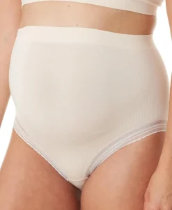 Cache Cœur Culottes De Grossesse|Culottes Et Shortys-Maxi culotte de grossesse sans couture Milk Blush
