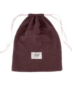 Cache Cœur Homewear|Nuisettes Grossesse-Nuisette de grossesse et d'allaitement Trousseau Prune