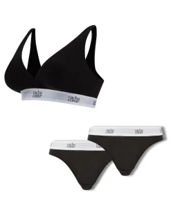 Cache Cœur Bundles / Pack / Lots|Bundles / Pack / Lots-Pack Life : 1 brassière noire et 2 culottes