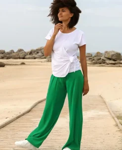 Cache Cœur Pantalons, Jupes & Shorts-Pantalon de grossesse Sahel Vert