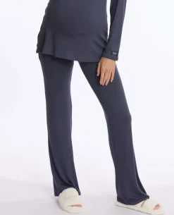 Cache Cœur Homewear|Pyjamas Grossesse-Pantalon de maternité Louna bleu nuit
