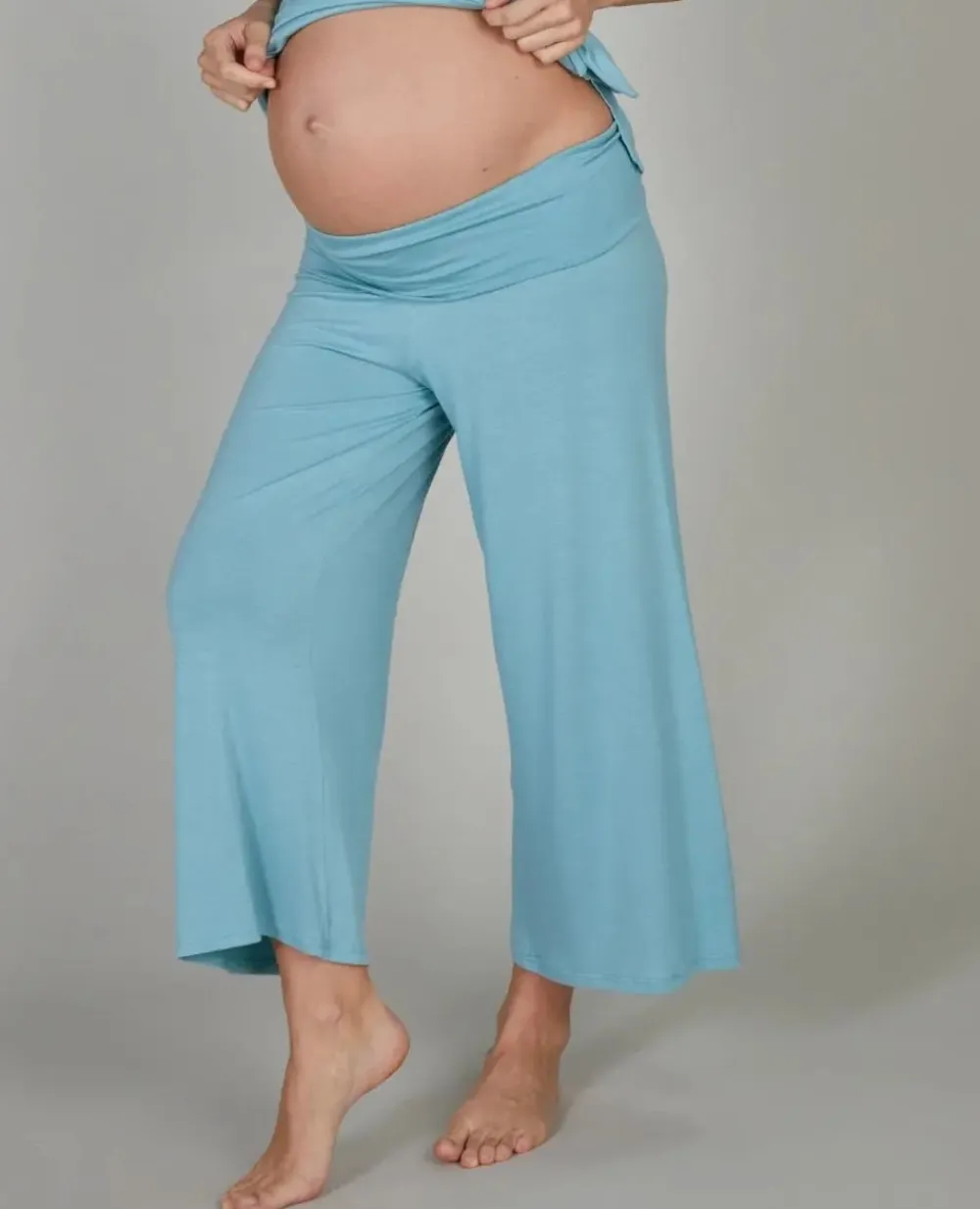 Cache Cœur Homewear|Pyjamas Grossesse-Pantalon 7/8ème de grossesse Origin ocean