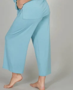 Cache Cœur Homewear|Pyjamas Grossesse-Pantalon 7/8ème de grossesse Origin ocean