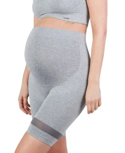 Cache Cœur Sportswear De Maternité|Collants Et Leggings De Grossesse-Panty de sport et de grossesse Woma gris