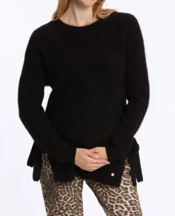 Cache Cœur Pulls D'allaitement|Hauts-Pull de grossesse et d’allaitement Nora noir