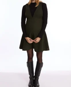 Cache Cœur Robes Et Combinaisons De Maternité|Robes-Robe chasuble de grossesse et d’allaitement Charlotte