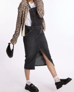 Cache Cœur Jeans-Salopette de grossesse Emma gris used