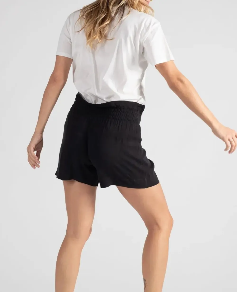 Cache Cœur Pantalons, Jupes & Shorts-Short de grossesse Nubie noir