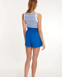 Cache Cœur Pantalons, Jupes & Shorts-Short de grossesse Nubie bleu électrique