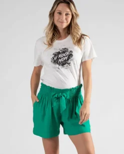 Cache Cœur Pantalons, Jupes & Shorts-Short de maternité Nubie Vert