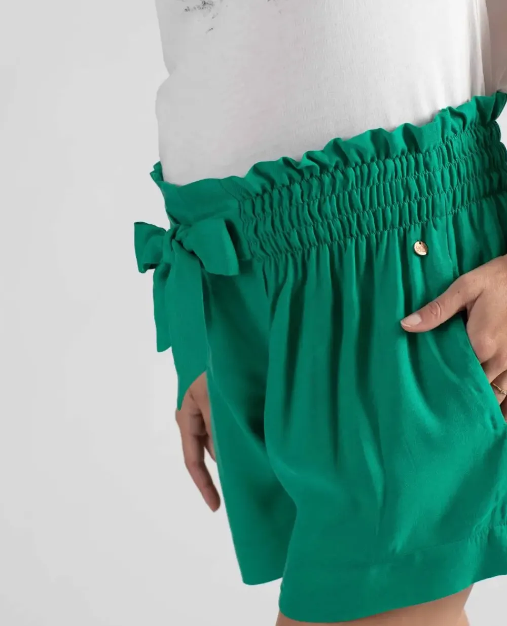 Cache Cœur Pantalons, Jupes & Shorts-Short de maternité Nubie Vert