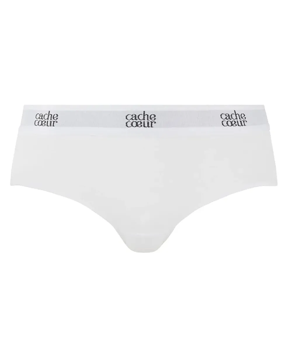 Cache Cœur Culottes De Grossesse|Culottes Et Shortys-Shorty de grossesse taille basse Life Blanc