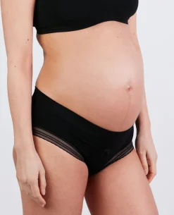 Cache Cœur Culottes De Grossesse|Culottes Et Shortys-Slip taille basse Milk Noir