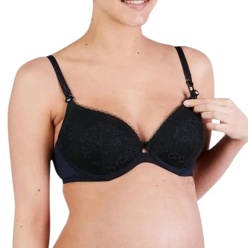 Cache Cœur Soutiens-gorge Avec Armatures|Soutiens-gorge Avec Armature-Soutien gorge push-up LOUISE grossesse et allaitement Marine