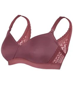 Cache Cœur Soutiens-gorge Sans Armatures|Soutiens-gorge Sans Armatures-Soutien-gorge de grossesse et d'allaitement Serena Prune Violet