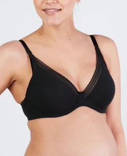 Cache Cœur Soutiens-gorge Avec Armatures|Soutiens-gorge Avec Armature-Soutien-gorge de grossesse et d'allaitement Milk Noir