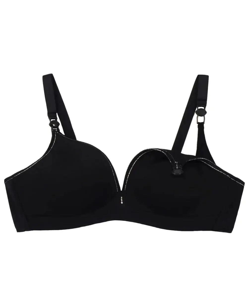 Cache Cœur Soutiens-gorge Avec Armatures|Soutiens-gorge Avec Armature-Soutien-gorge de grossesse et d'allaitement 3D Light noir