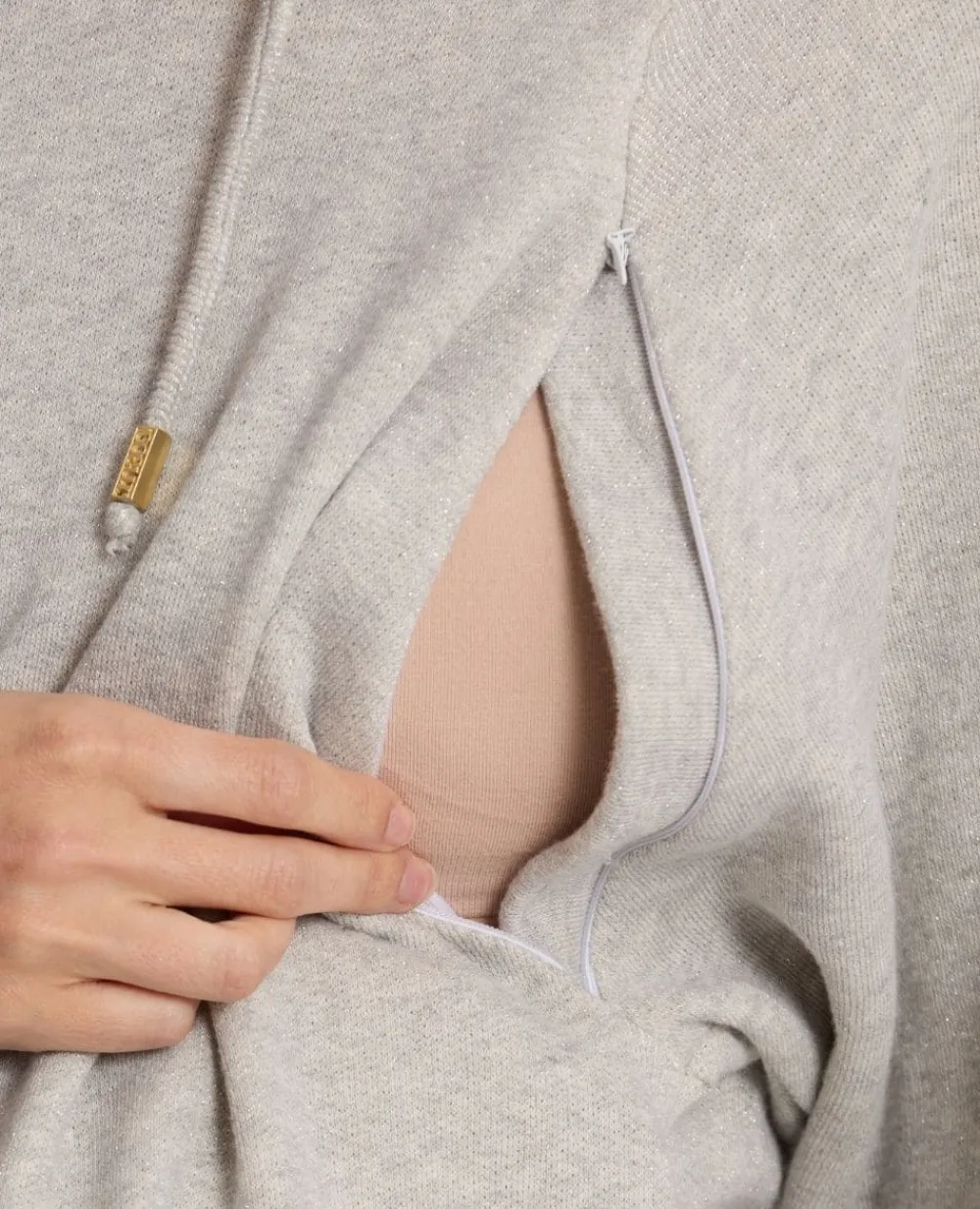 Cache Cœur Homewear|Pulls D'allaitement-Sweat à capuche de grossesse et d’allaitement Billie